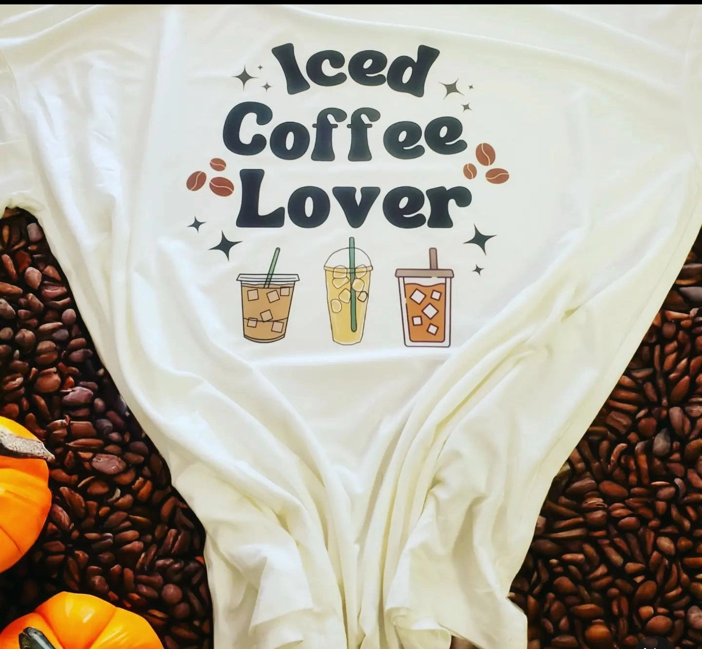 Iced Coffee Lover t-shirt with graphic